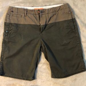 Men’s Zara Man Shorts Khaki and Olive Green Sz 32